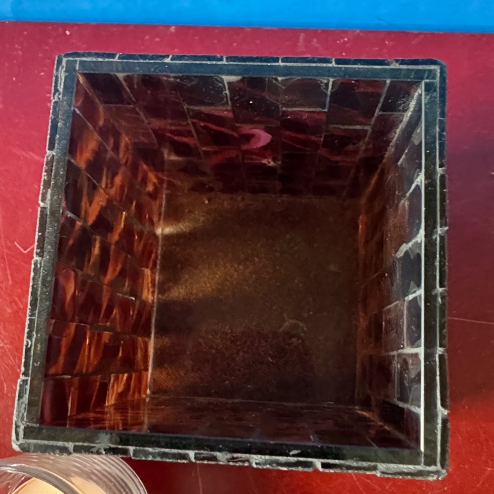 RETIRED - PartyLite GLOBAL AMBIANCE MINI 4” Mosaic Tealight Holder - Picture 7 of 8